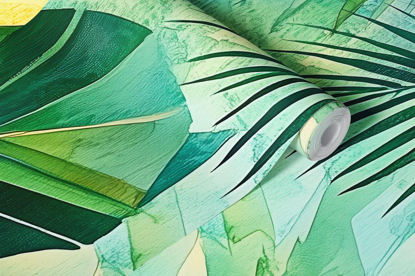 Emerald Jungle Foliage wallpaper roll