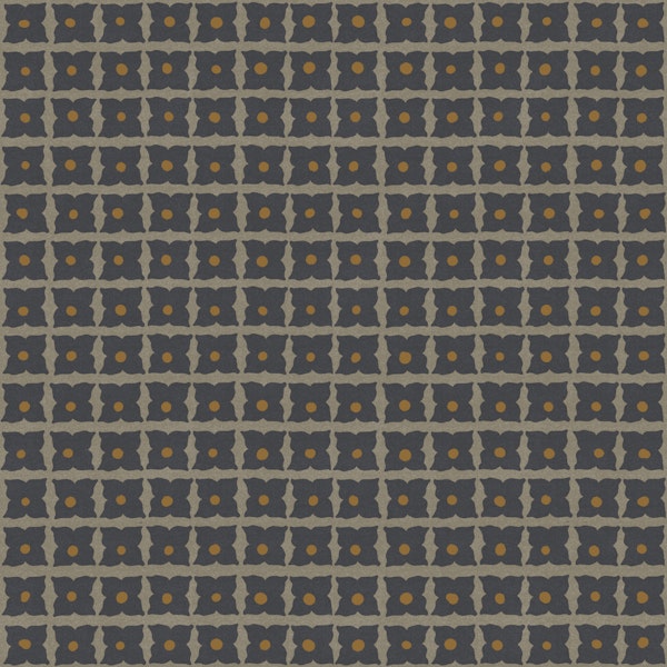 Midnight Tile Flower Grid