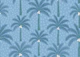 Exotic Jungle Palms - blue background