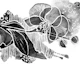Modern Grayscale Flower Art