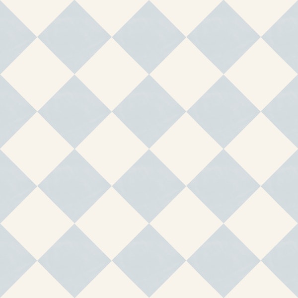 Soft Blue Harlequin Checks