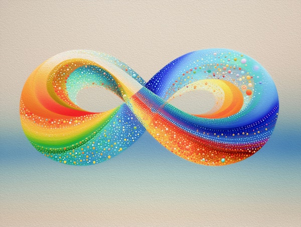 Vibrant Infinity Swirl