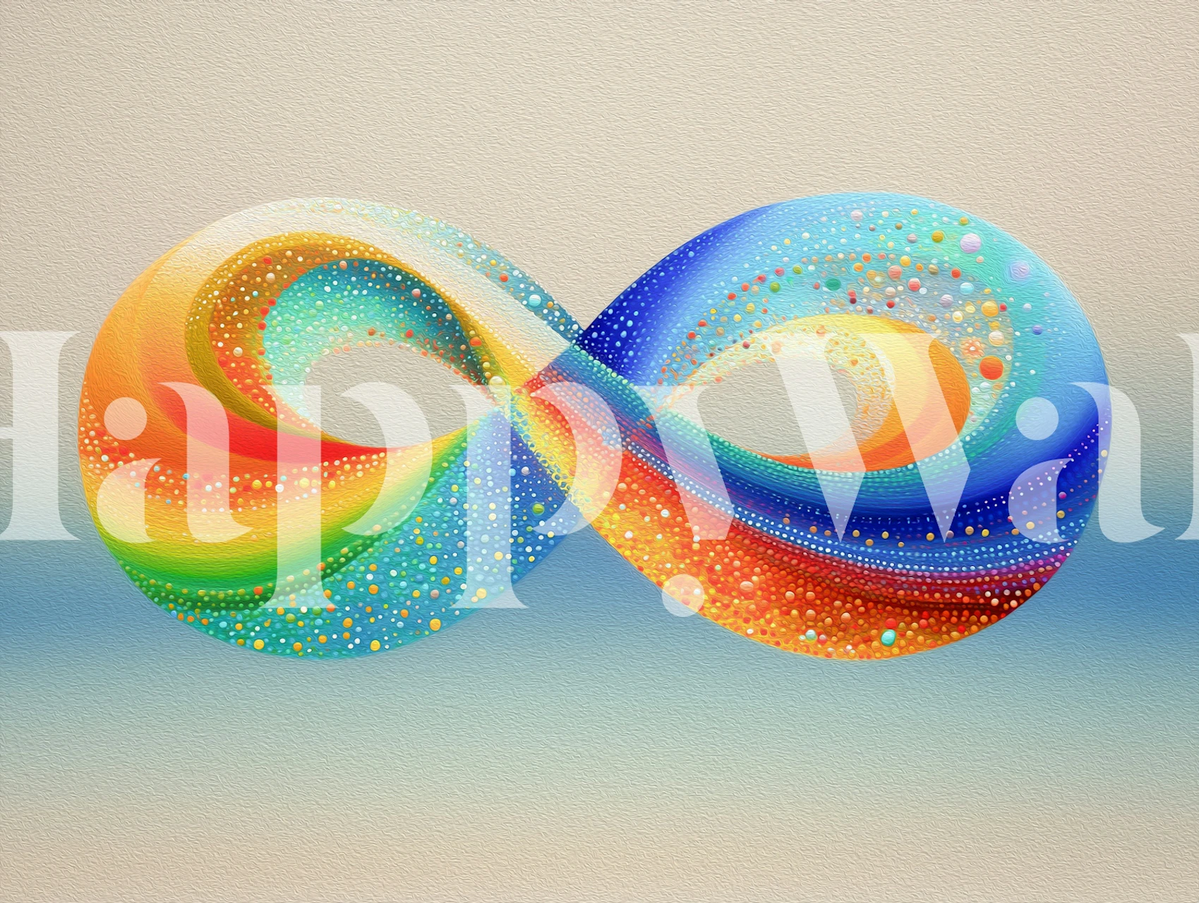 Vibrant Infinity Swirl v místnosti