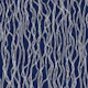 Organic Minimalist Wavy Lines in indigo blue