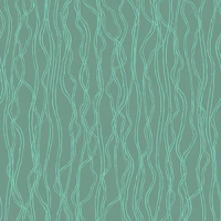 Organic Minimalist Wavy Lines in mint teal wallpaper