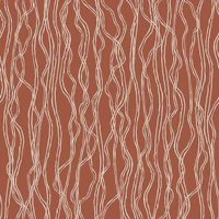 Organic Minimalist Wavy Lines in earthenware wallpaper