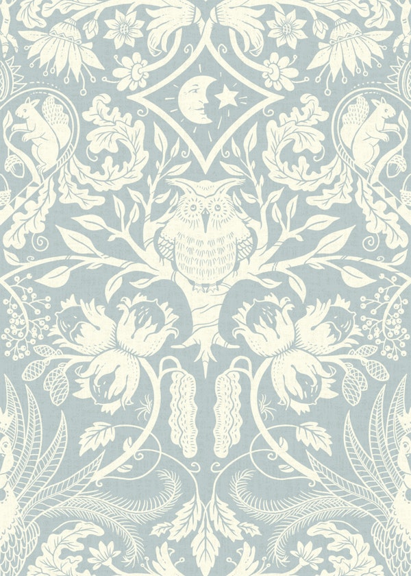 Scandi Folk Owl and Moon