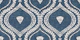 Coastal Reverie Ogee in indigo blue