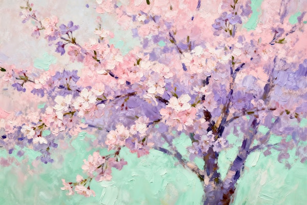 Pastel Cherry Blossom Tree