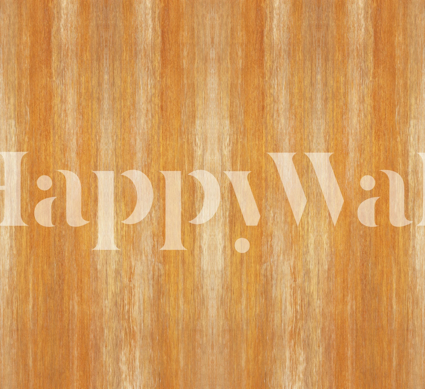 Warm oak wood grain texture wallpaper in a room