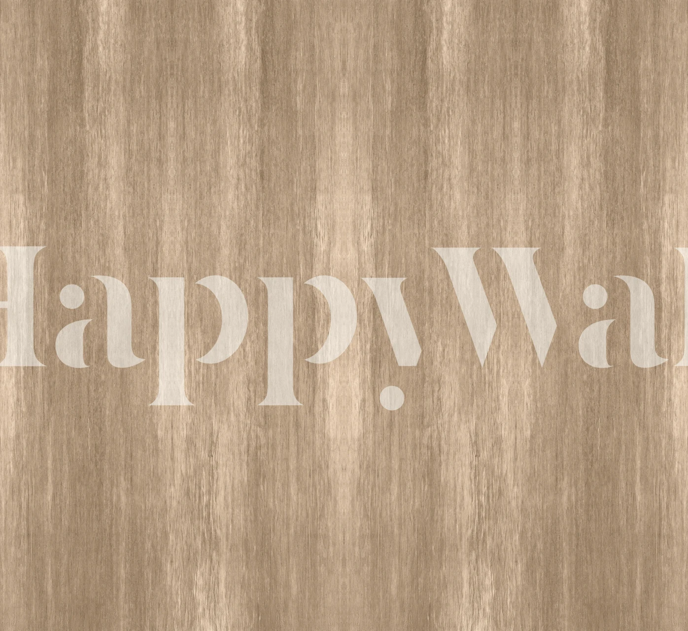 Warm oak woodgrain texture wallpaper in a room