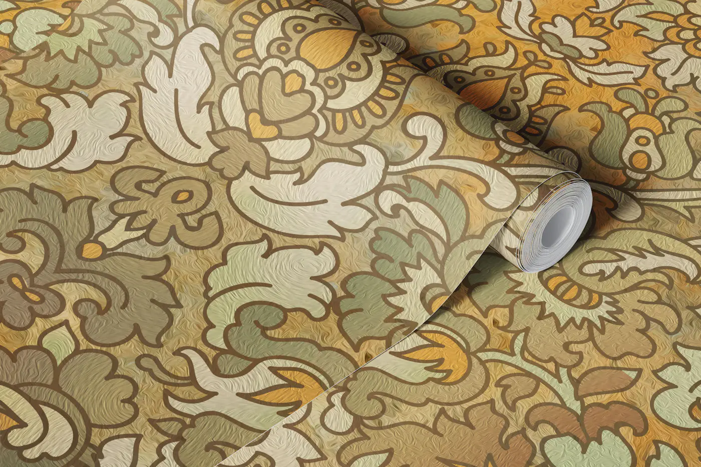 Antique Botanical Tapestry wallpaper roll