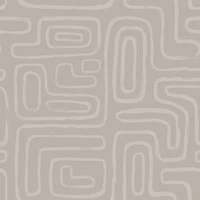 Mid Century Maze Motif Pattern L tapet