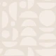 Mid Century Geometric Beige Pattern L