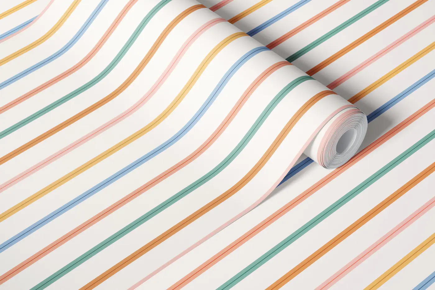 Modern Vertical Stripes Boho Small wallpaper roll