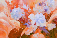 Pastel Peony Blooms Red wallpaper