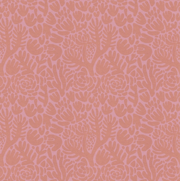 Dusty Rose Botanical Silhouettes