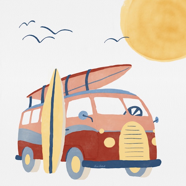 Retro Surf Bus