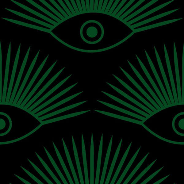 Art Deco Eye - Emerald
