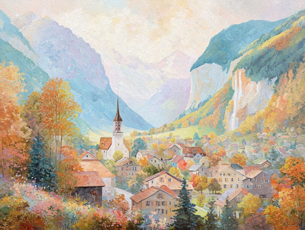 Autumn Alpine Village
