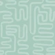 Soft Green Wavy Pathways Pattern L