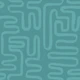 Mid Century Teal Curves Pattern L