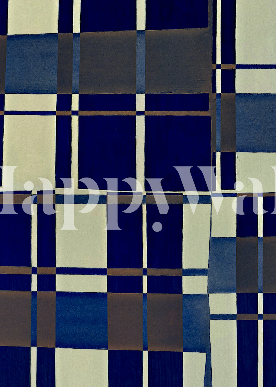 Broken wallpaper design in a room