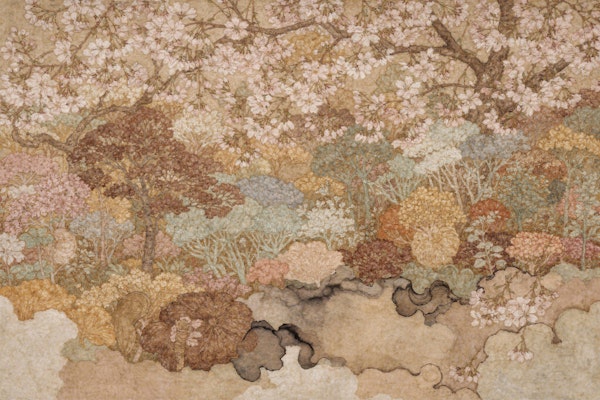 Vintage Cherry Blossom Canopy