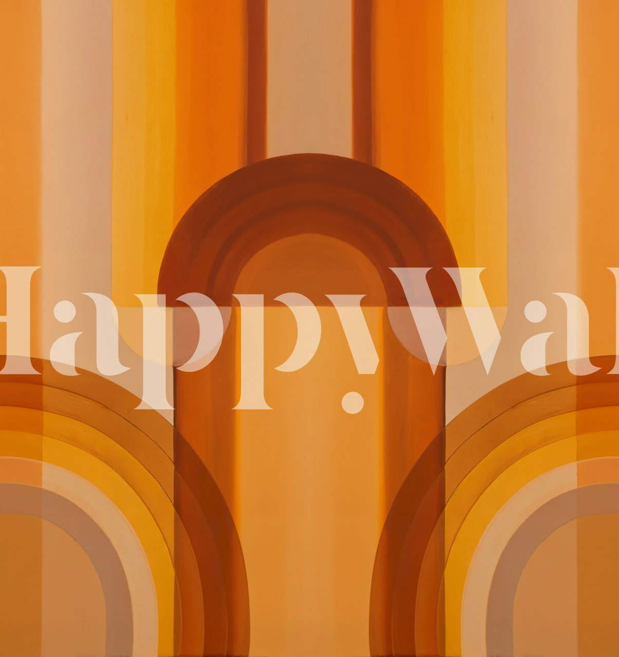 Boho Rainbow Arches wallpaper in a room