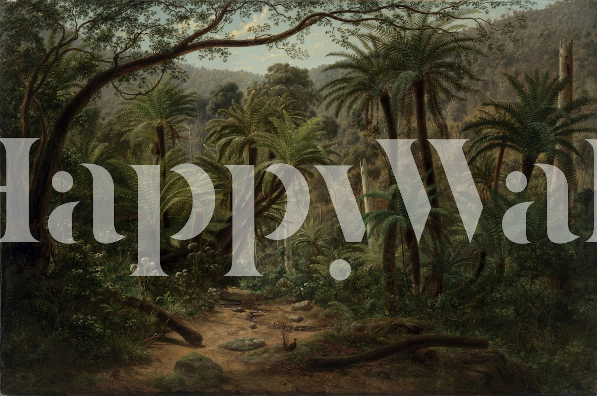 Luxurious Vintage Jungle wallpaper in a room