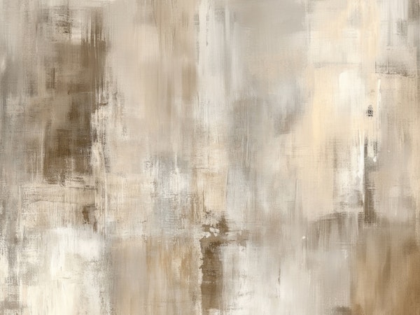 Warm Beige Abstract Brushstrokes