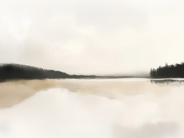 Soft Neutral Landscape Panorama