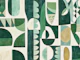 Forest Green Geometric Collage