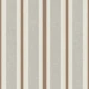 Cottage Ticking Stripe - Soft Grey & Orange