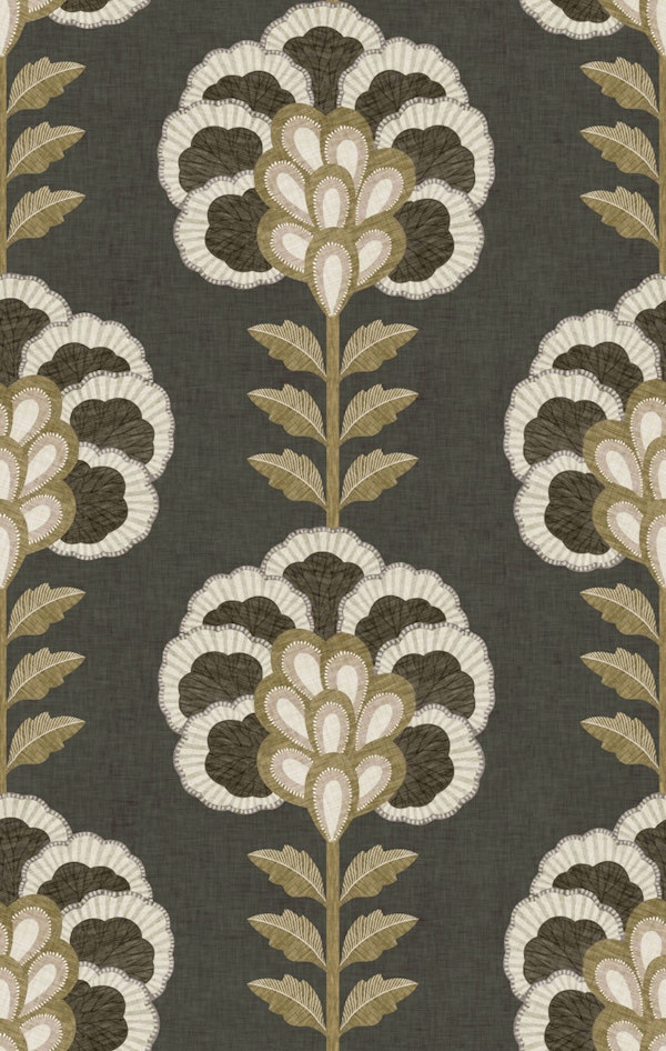 Botanical Bloom - Charcoal