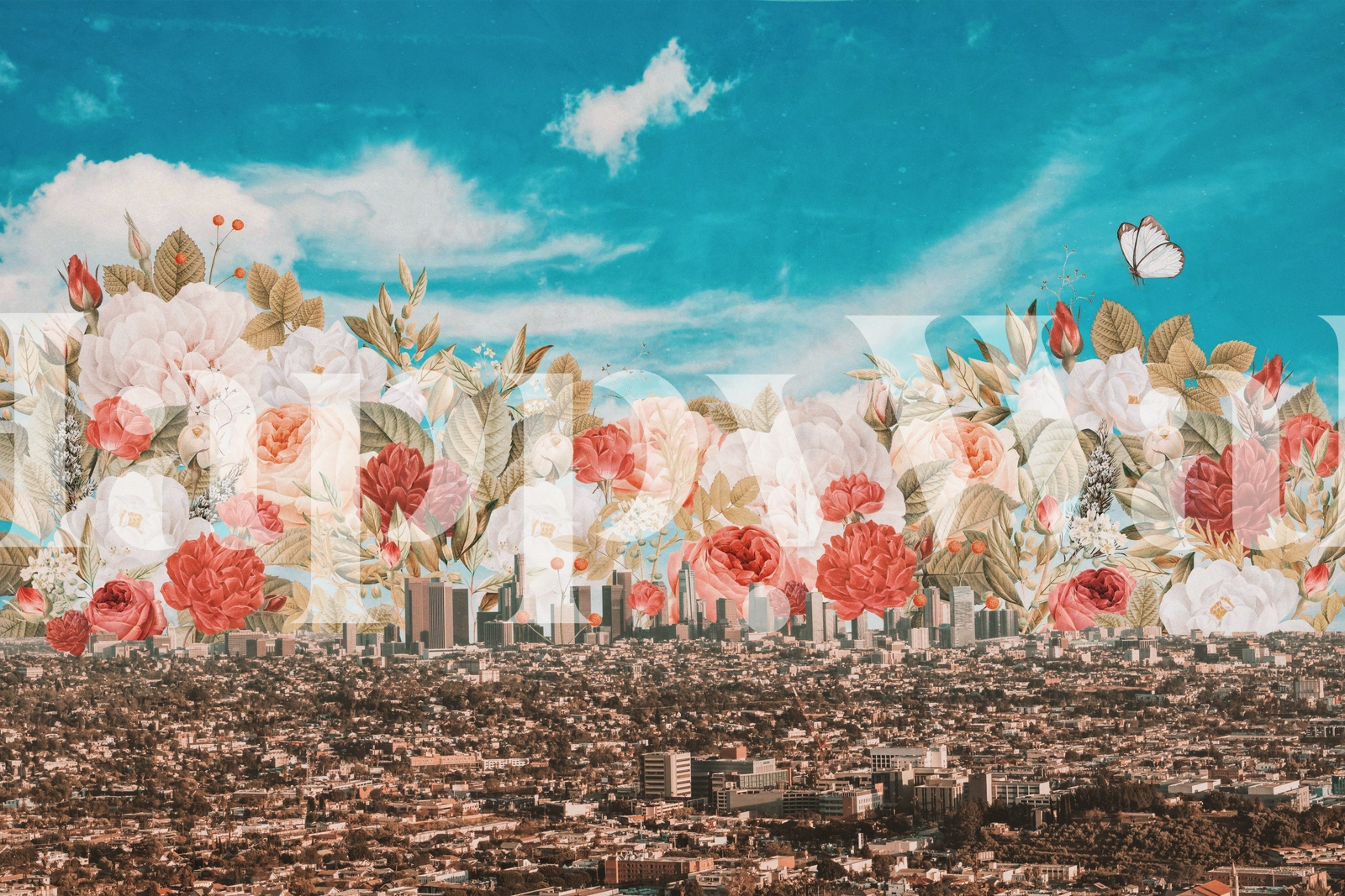 City of Flowers Wallpaper Vibrant and Colorful Happywall