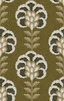 Botanical Bloom - Yellow Olive wallpaper