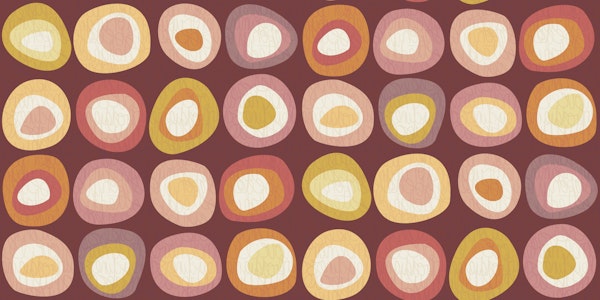 Mid Century Modern Pebbles Warm Neutral Dark