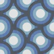 Geometric Circles Blue Grey