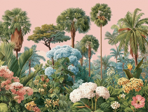 Vintage Tropical Paradise Painterly