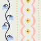 Folk Art Vintage Floral Vines - Cream White