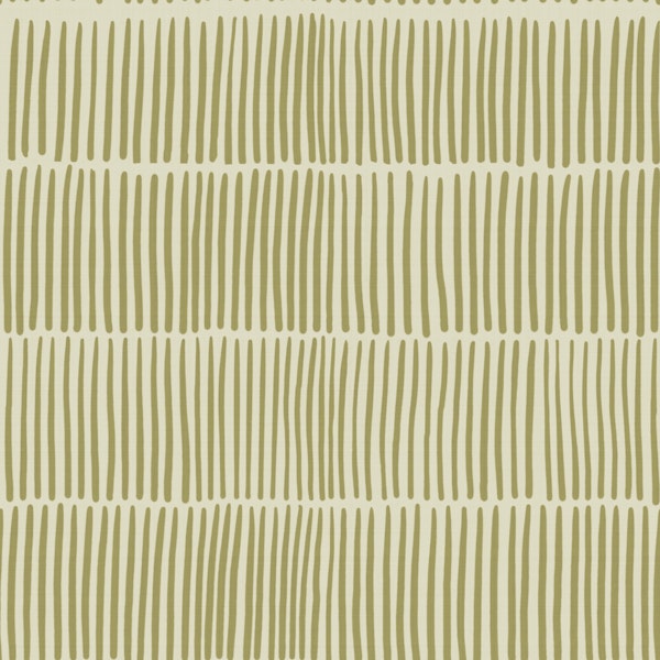 Textural Painted Olive Pale Yellow Stripes