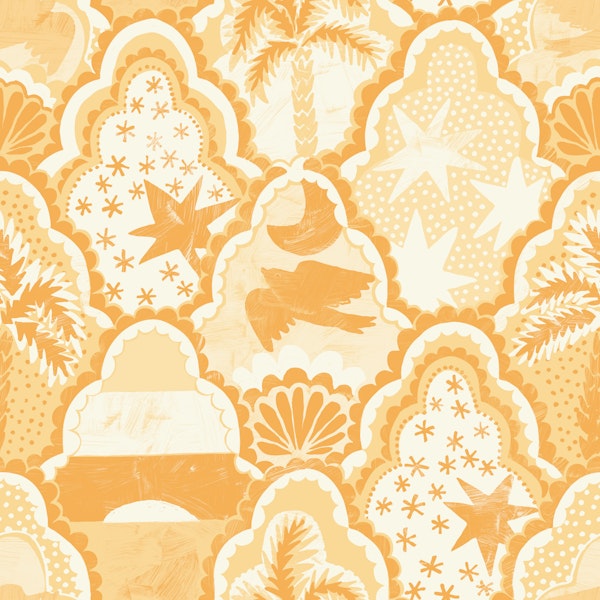Sunny Scalloped tiles