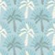 Retro Palm Sunbeam Seafoam Blue Gray