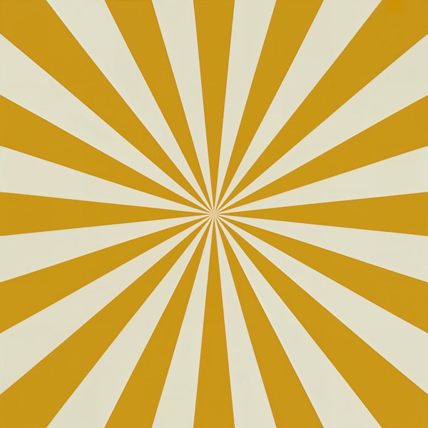 Mustard Sunburst Rays