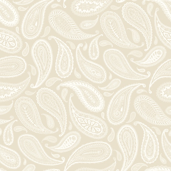 Cream Paisley Boho Lace