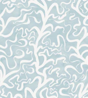 Ocean Botanical - Seafoam Blue - medium wallpaper