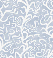 Ocean Botanical - Powder Blue - medium wallpaper
