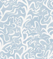 Ocean Botanical - Painterly Blue - medium wallpaper
