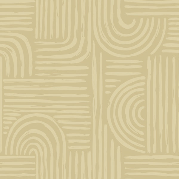 Scandi Neutral Abstract Stripes Pattern L